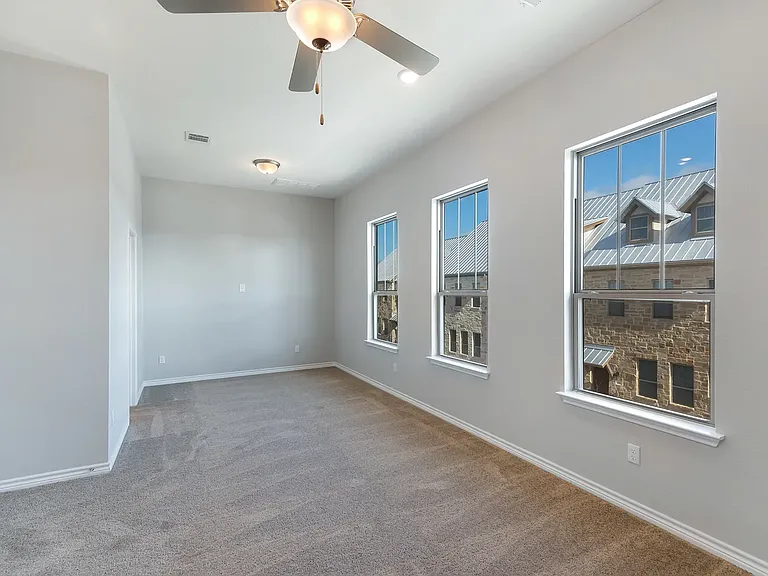 This floor is now a hardwood birch floor to match the middle floor.