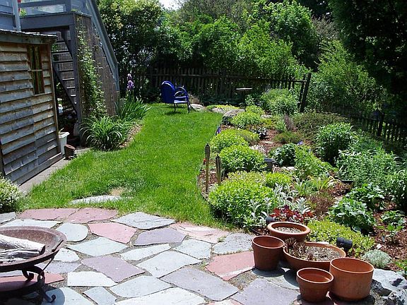 Upper Patio and heath garden