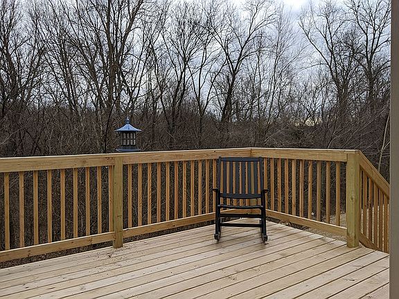 Deck Over Looking Back Yard