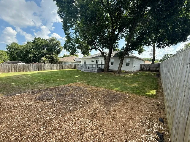 large back yard