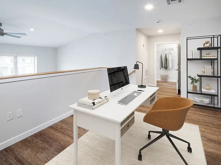 Loft apartment with hard surface flooring