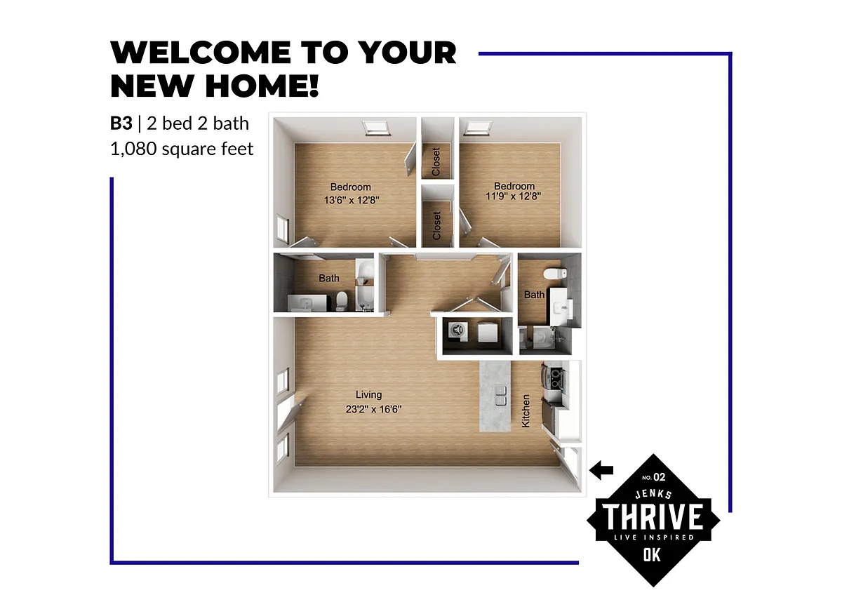 Floor plan B3