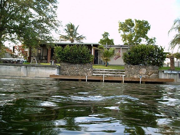 Back yard as seen from the canal.