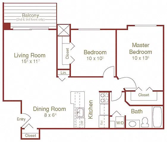 Floor plan Woodward Lower