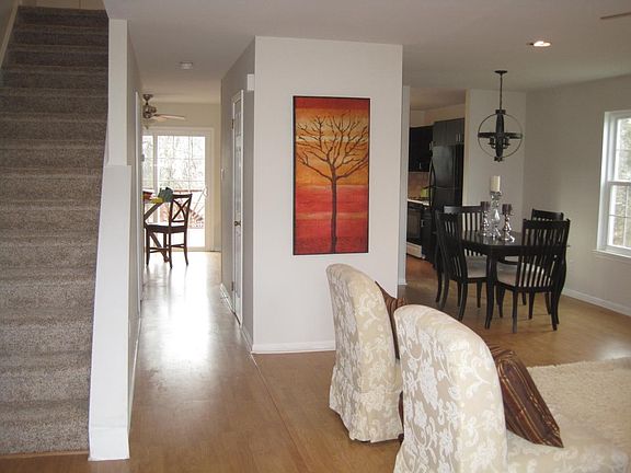 View to Dining Room and Kitchen