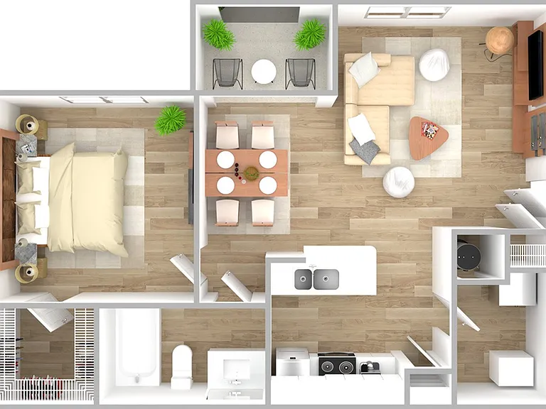 1 Bedroom | 1 Bath | 680 SF 1 Bedroom | 1 Bath | 680 SF