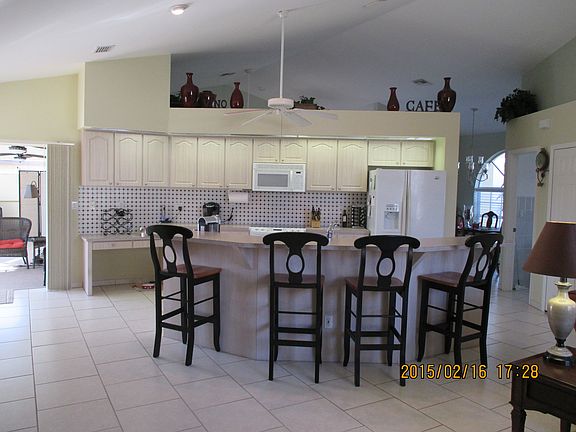 kitchen island with high bar
