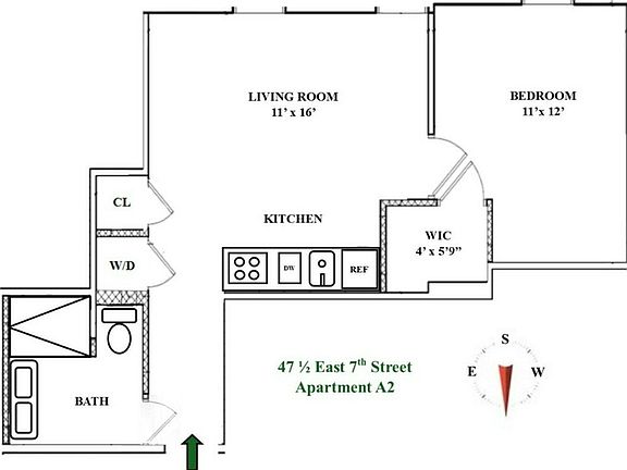 2nd image of 47 E 7th St APT A2