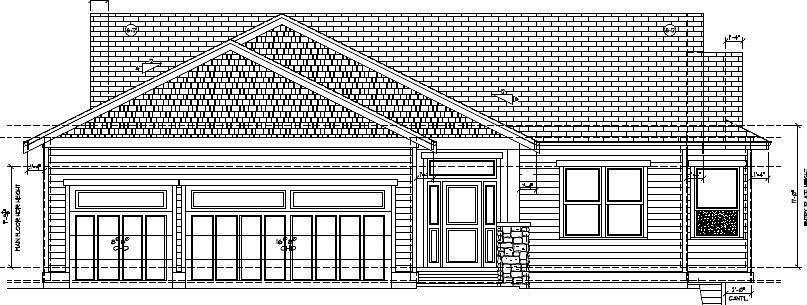 Rendering of front exterior.