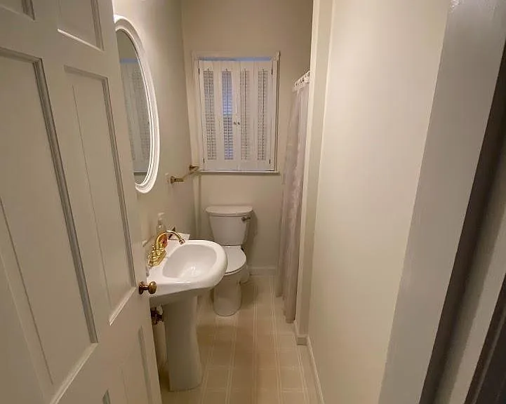 Second bathroom with a shower on the 1st floor