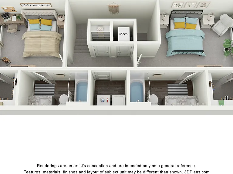 2-Bed 2.5-Bath Townhome Second Floor 2-Bed 2.5-Bath Townhome Second Floor