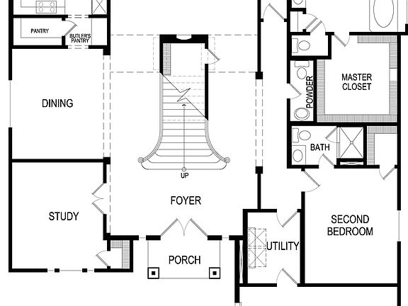 Northcrest 2FSW First Floor Plan