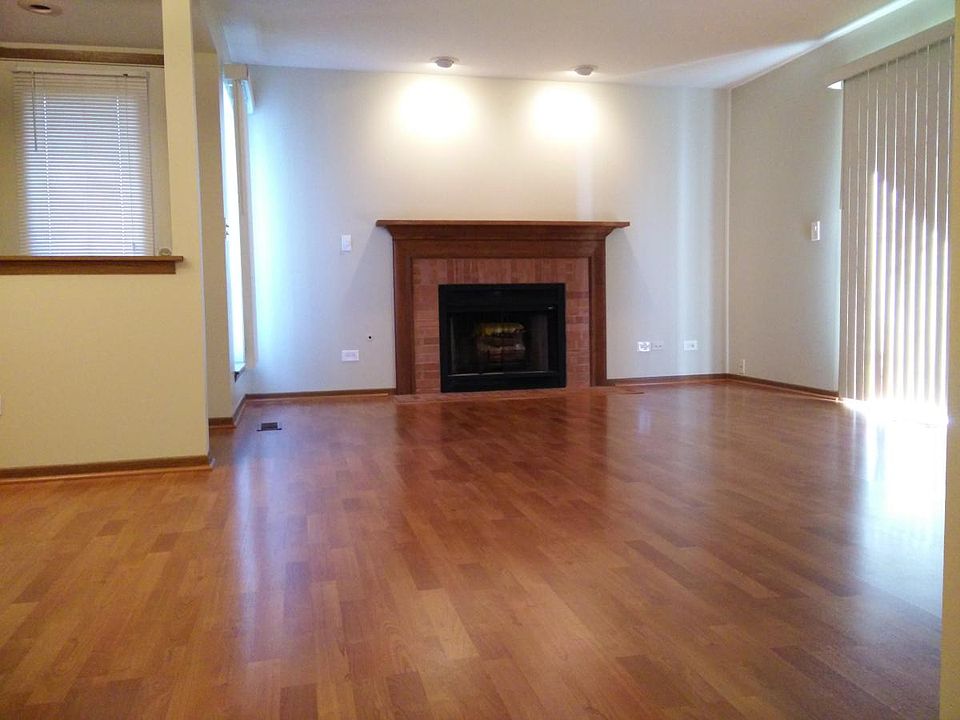 living room with fire place