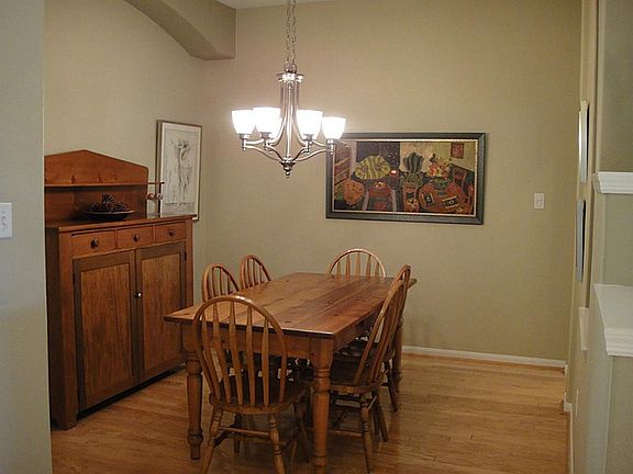 Formal dining room with Bruce hardwood flooring.