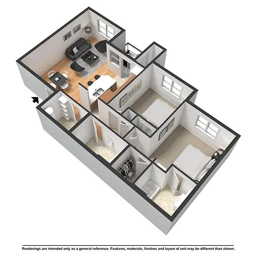 Floor plan 2X2
