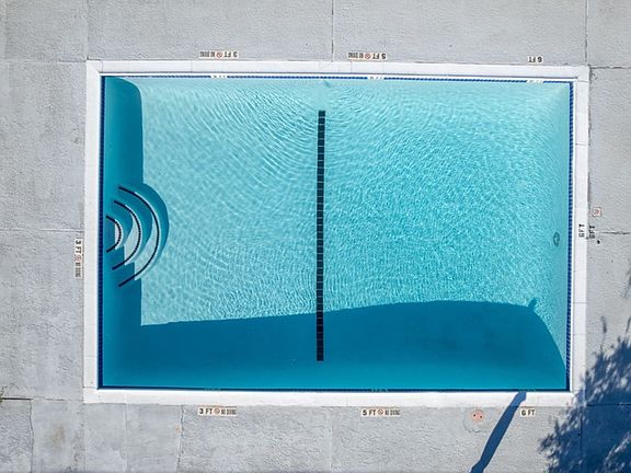 Sparkling Blue Swimming Pool