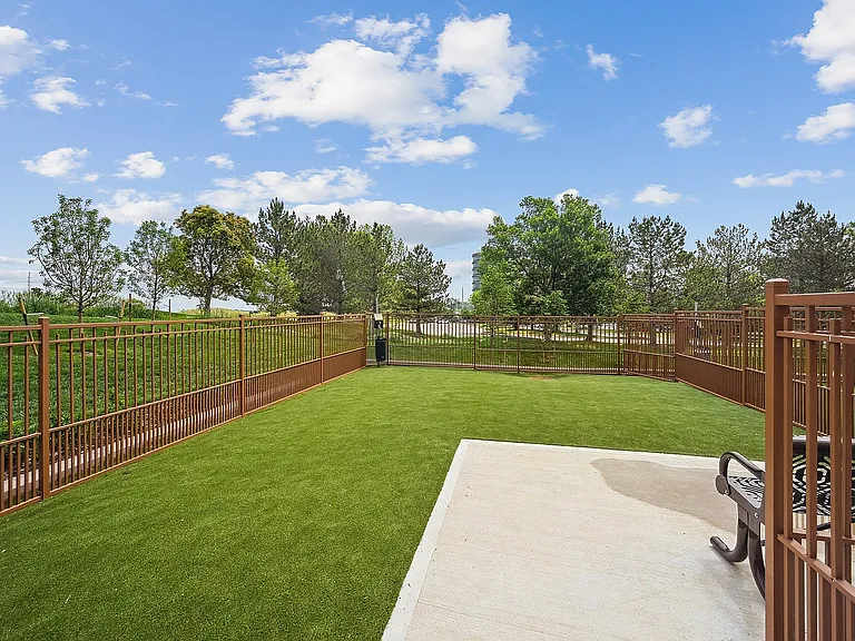 Our resident dog park gives your four-legged friends space to play, run, and meet new pals.