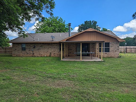 Rear of the house, covered patio