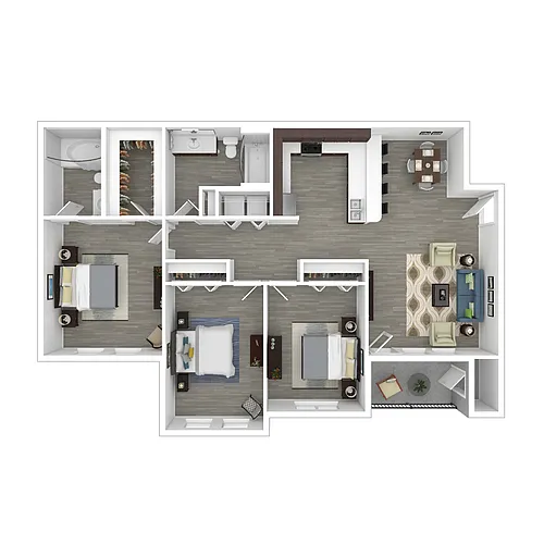 Floor plan 3x2-1346-Partial Renovation