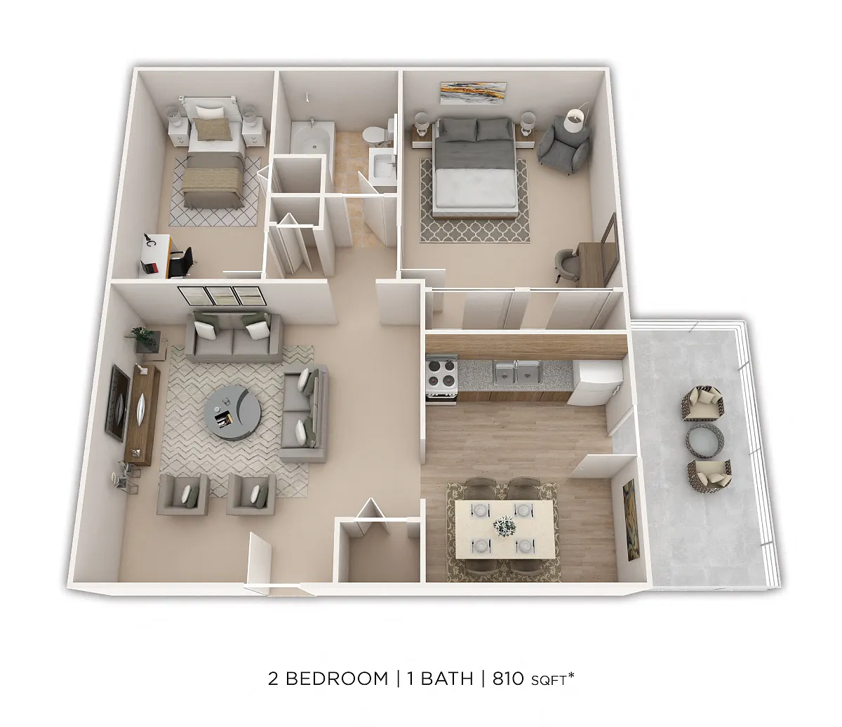 Floor plan Two Bedroom