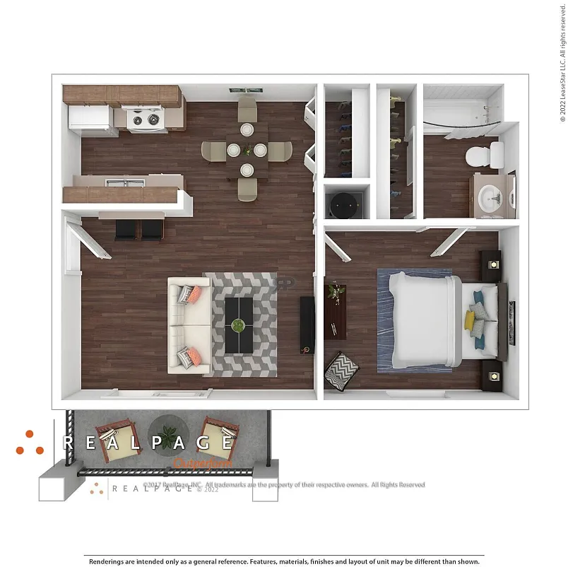 Floor plan One Bedroom