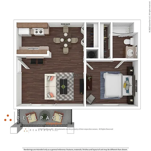 Floor plan One Bedroom