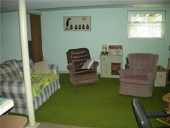 family room in bsmt.