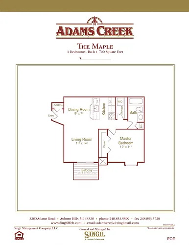 Floor plan Maple