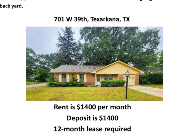 701 W 39th St, Texarkana, TX 75503