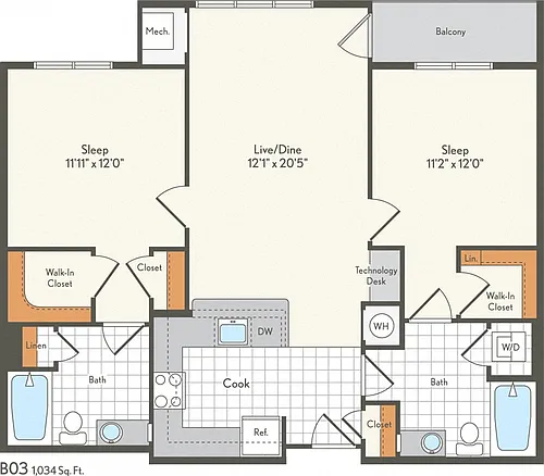 Floor plan B03