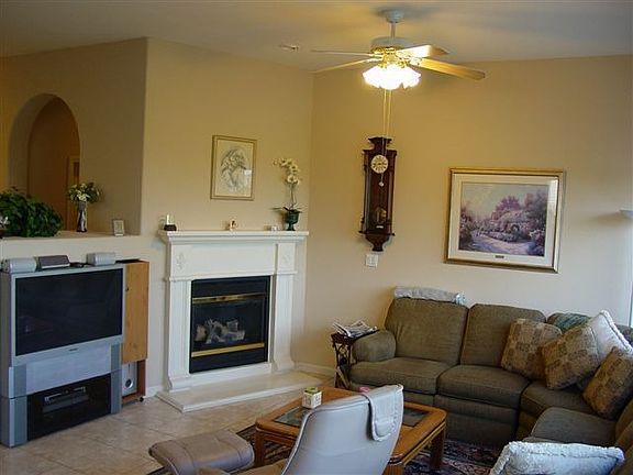 family room with fireplace
