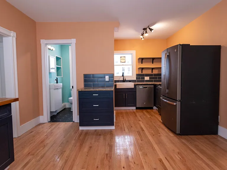 kitchen view from dining area