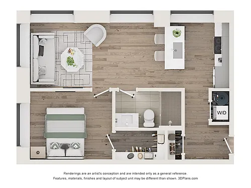 Floor plan Type T-A 1B/1B