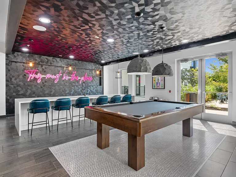 Pool Table at Abstract at Design District