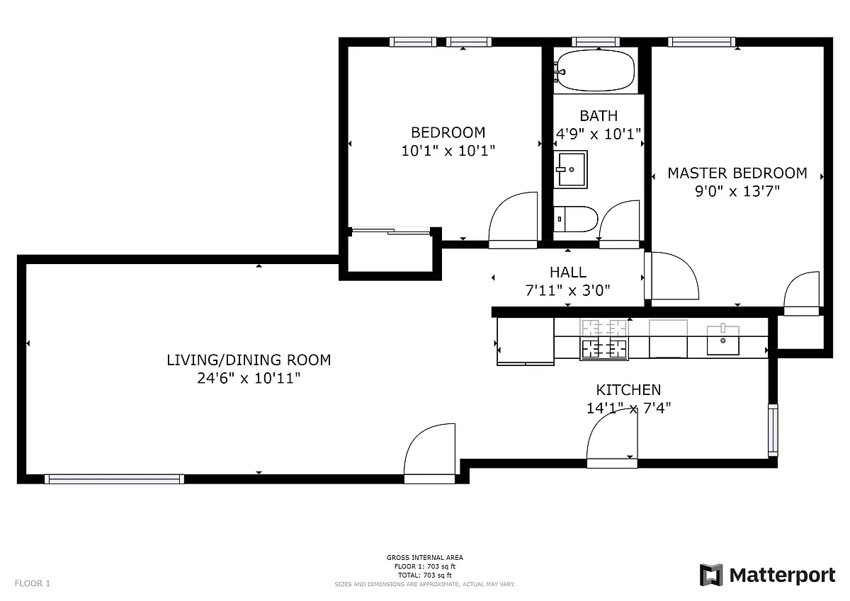 Floor plan Two Bedroom