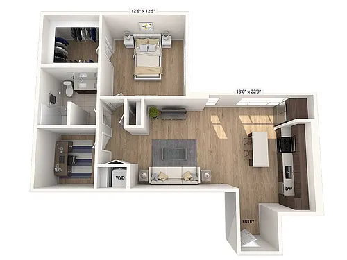 Floor plan A01d-SF
