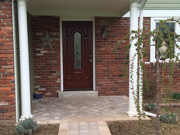 Front door and patio