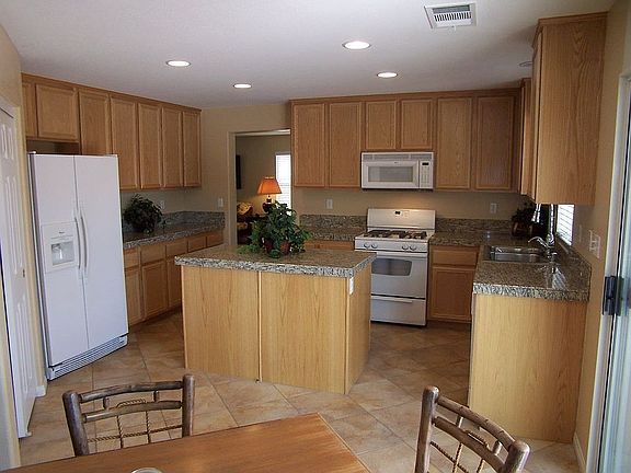 All White Appliances and Granite Countertops