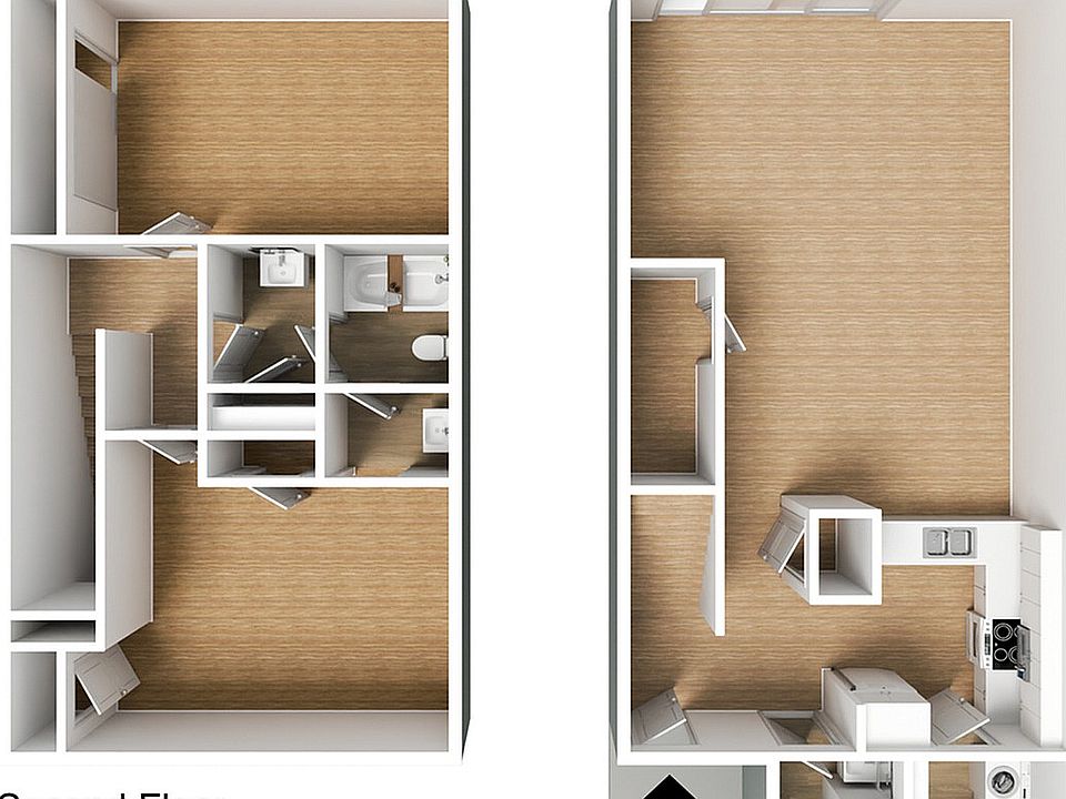 2 Bedroom 1.5 Bath Townhouse