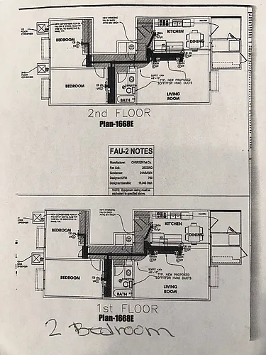 Floor plan 2 Bedroom 1 bath