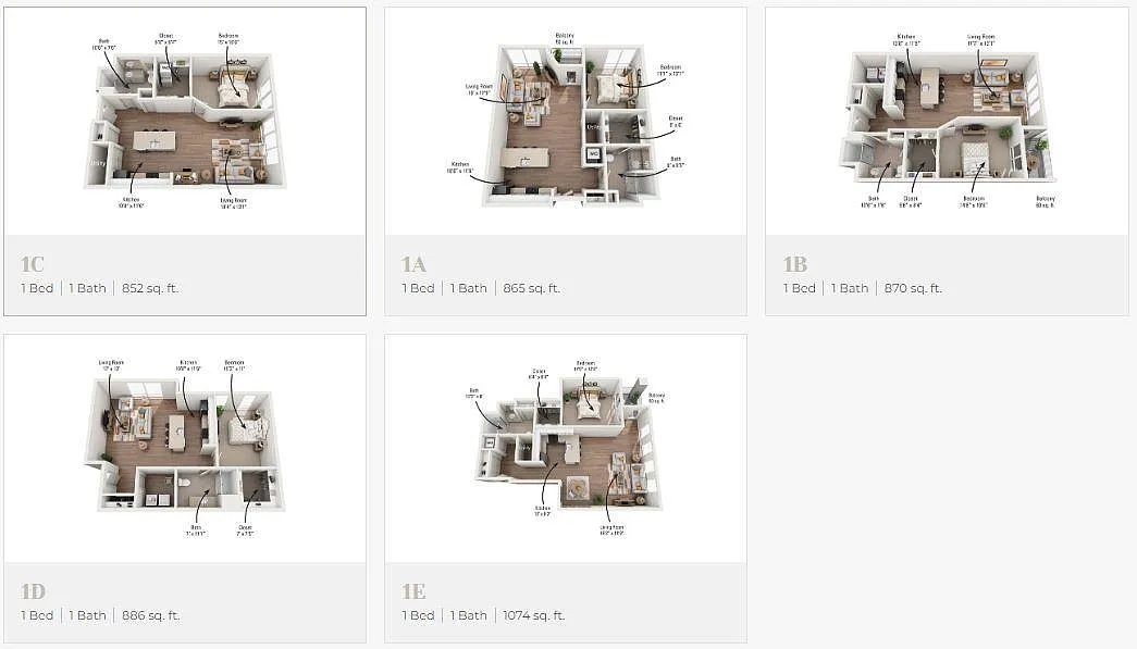 Floor plan One Bedroom