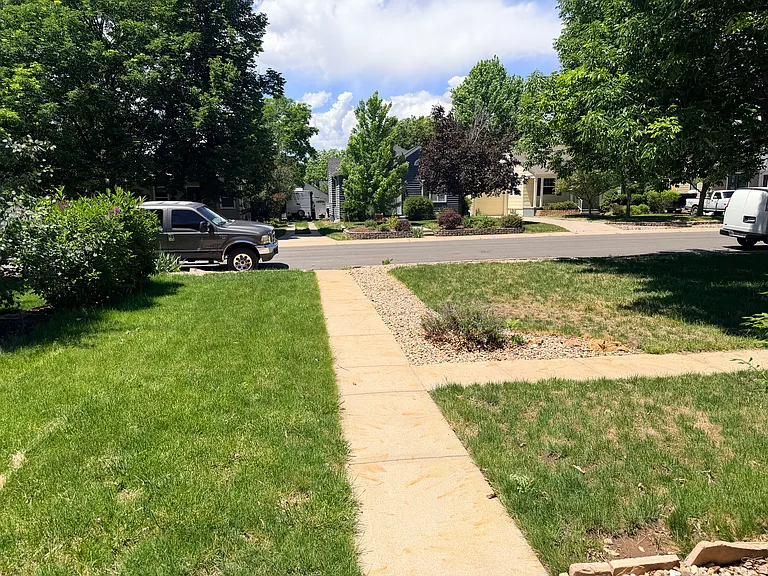 View from covered front porch includes quiet street, well kept sidewalks. 2 blocks from Lil'Coffea Shop, Denver Beer Co, Right Cream Ice Cream and John Holly's Asia Bistro.