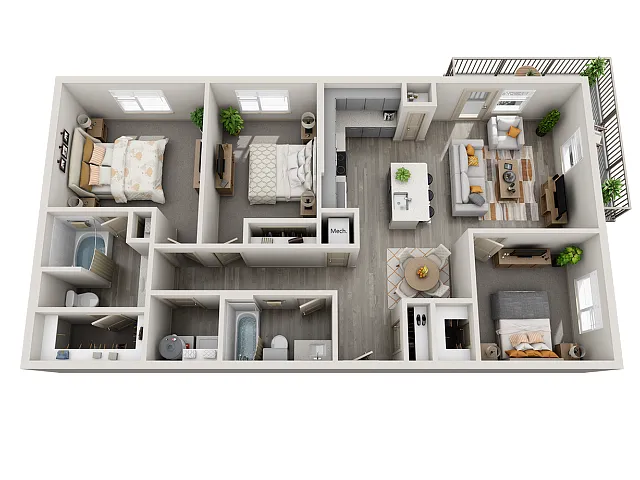 Floor plan C1a