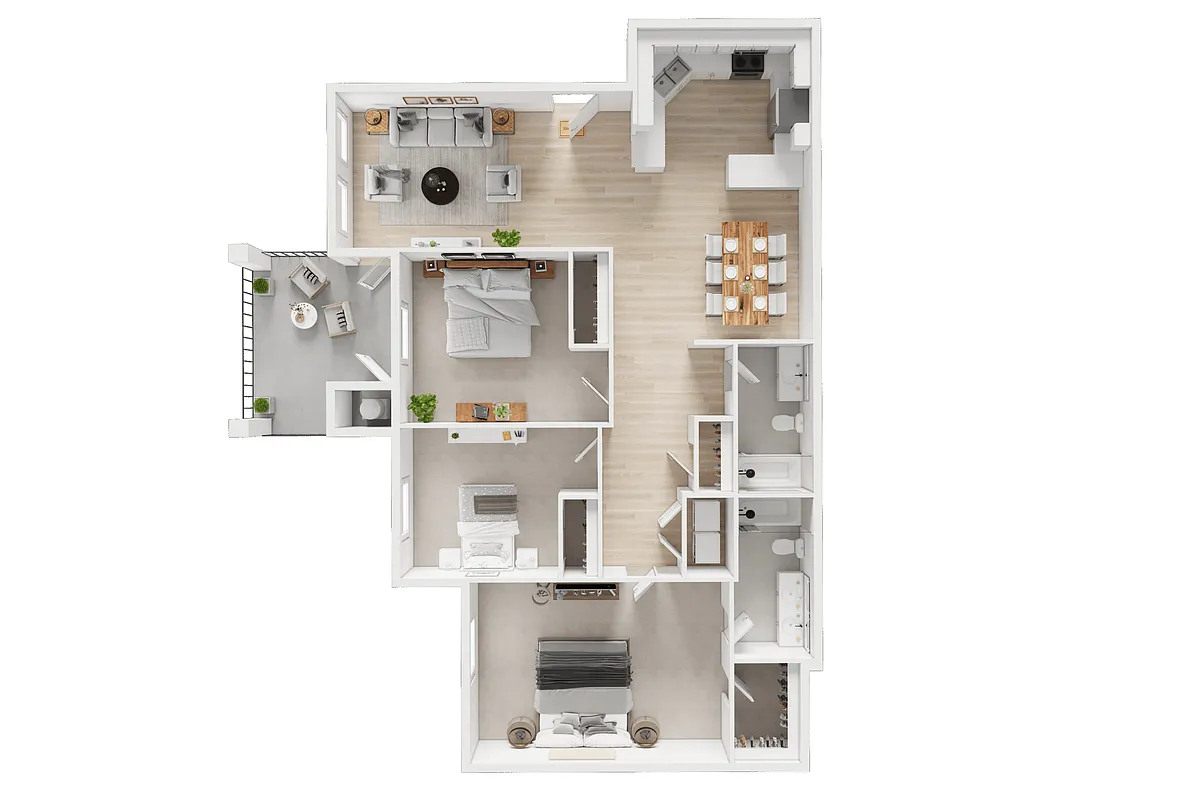 Floor plan 3X2 B