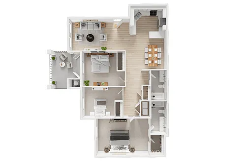 Floor plan 3X2 B