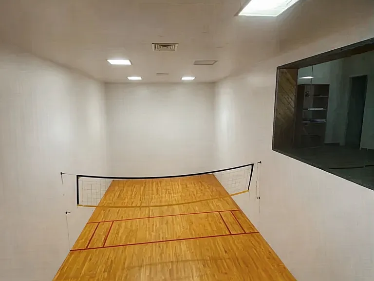 One of two racquetball courts