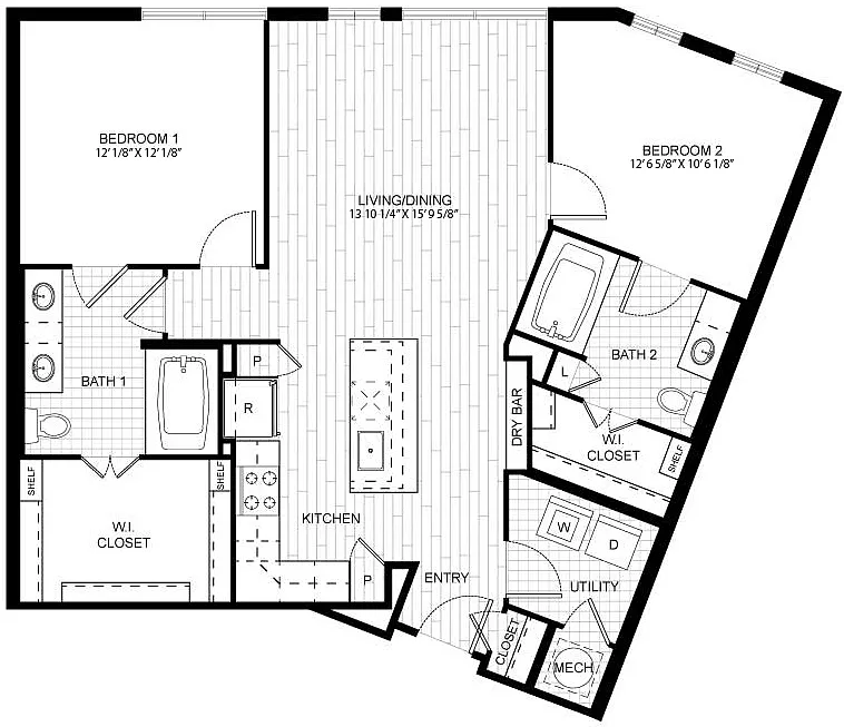 Floor plan 2 Bed/2 Bath-F_C04