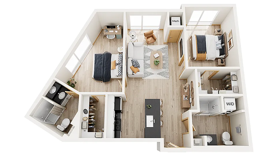 Floor plan Calhoun