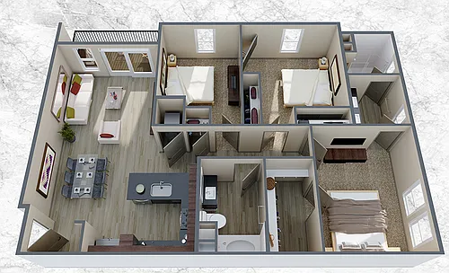 Floor plan 3x2 C1 ALT