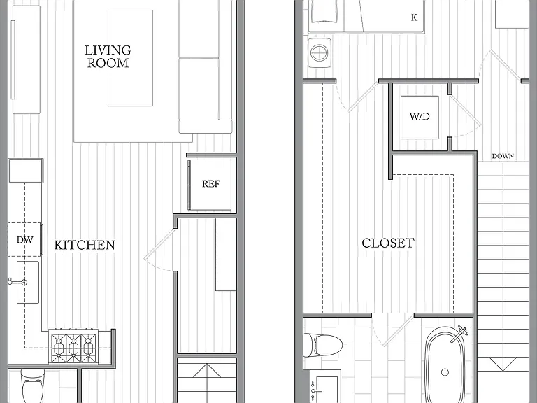 1W | 1bed 1.5bath 1W | 1bed 1.5bath